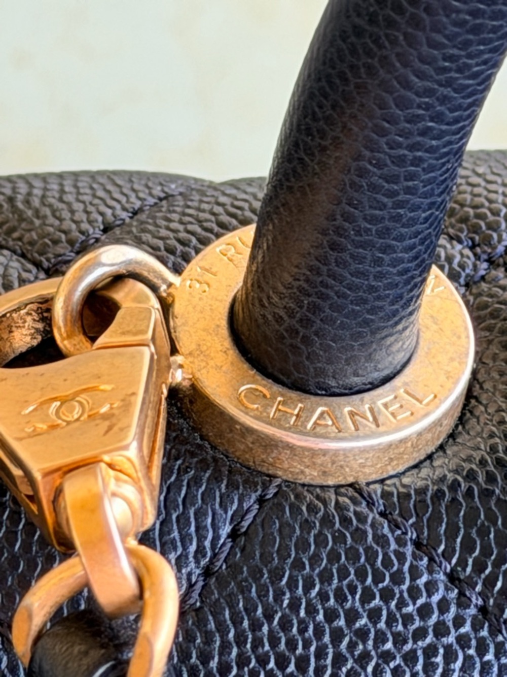 🆕 Coco Chanel Top Handle Caviar COA READY - Picture 8 of 16